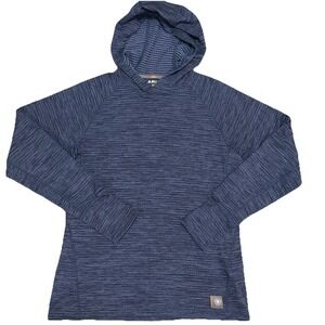 Ariat Rebar‎ Women's Medium Gridwork Long Sleeve Base Layer Hoodie Blue